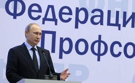 Владимир Путин пообещал поддержку профсоюзам (ВИДЕО)